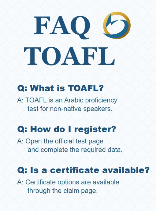 Illustration of common Arabic TOAFL questions